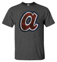 Fanatics Mens MLB Atlanta Braves Coop Crew Tee T-Shirt S/S Baseball Georgia