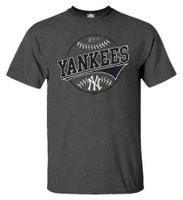 Fanatics Mens MLB New York Yankees Raglan Tee T-Shirt S/S Baseball Distressed