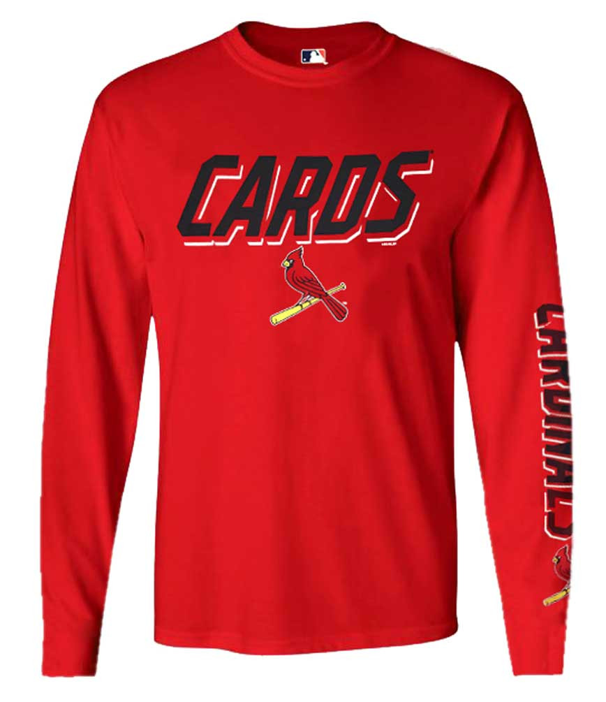 Fanatics Mens MLB St Louis Cardinals Slanted Slogan Tee T-Shirt L/S  Baseball MO - Sports Diamond