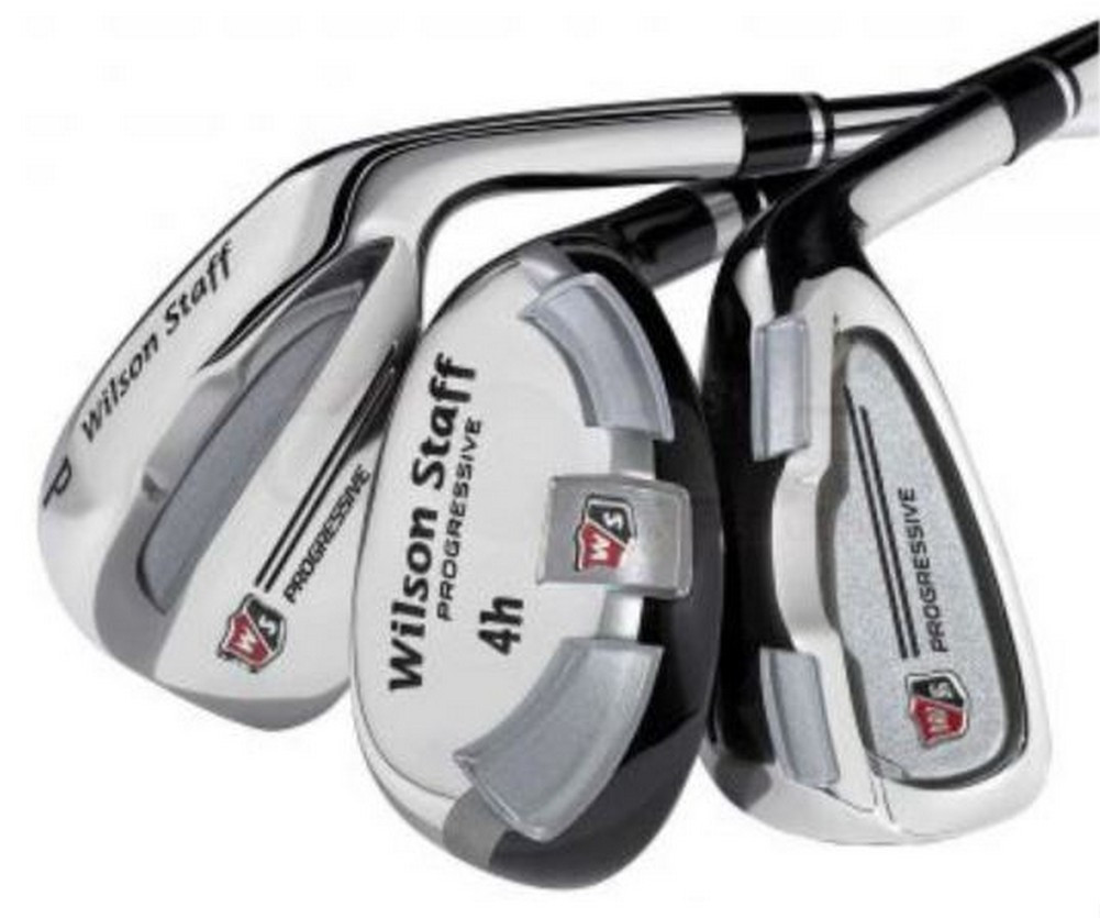 Wilson Men's Ultra Progressive Golf Clubs Iron Set 3H, 4H, 5PW (8