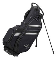 Wilson Staff EXO II Stand Golf Bag, 5 Divided Club Sections - Black/Silver
