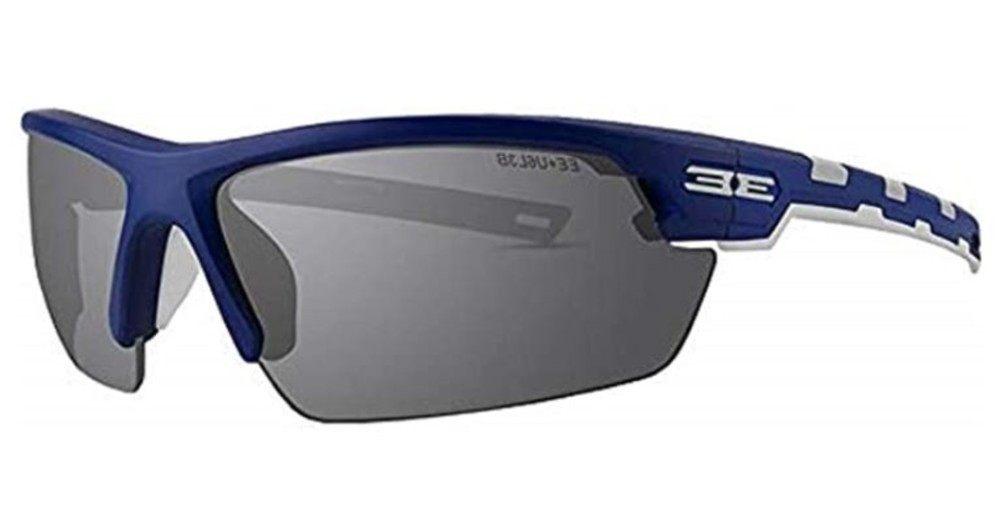 Epoch Eyewear Link Sport Sunglasses - Blue/White Frame & Smoke
