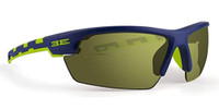 Epoch Eyewear Link Sport Sunglasses - Blue/Lime Green Frame & Smoke Lenses