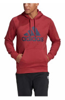 Adidas Men's Favorite Graphic Logo Pullover Hooded Sweatshirt - Legendary Red