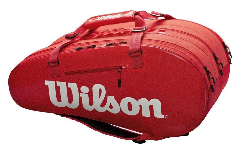 Wilson Super Tour 3 Compartment Carrier Tennis Bag - Holds 15