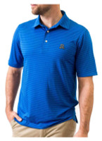 Southern Seam Kenzley Striped Short Sleeve Golf Polo Shirt - Double Blue