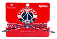 Rastaclat Basketball Washington Wizards Home Braided Bracelet - Red & Navy