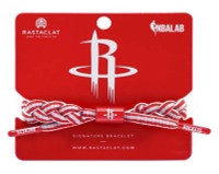 Rastaclat Basketball Houston Rockets Alternate Braided Bracelet - Red & Gray