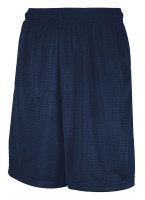 Russell Athletic Mesh Moisture-Wicking Elastic Shorts with Pockets - Navy Blue