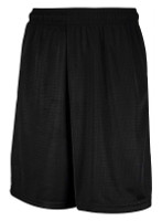 Russell Athletic Mesh Moisture-Wicking Elastic Shorts with Pockets - Black