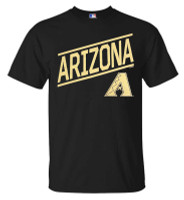 Fanatics Mens MLB Arizona Diamondbacks Upward Momentum Short Sleeve Shirt, Black