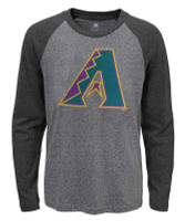 Fanatics Men's MLB Arizona Diamondbacks Jumbo Logo Long Sleeve Crew Neck T-Shirt