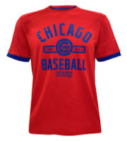 Fanatics Men's MLB Chicago Cubs Defender Arc Short Sleeve Crew Neck T-Shirt, Red