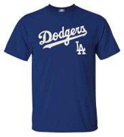 Fanatics Men's MLB Los Angeles Dodgers Main Crew Short Sleeve T-Shirt - Blue