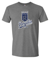 Fanatics Mens MLB Kansas City Royals Coop Primary Short Sleeve Crew Neck T-Shirt
