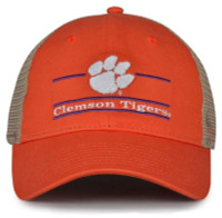 The Game Clemson University Tigers Paw Logo Split Bar Adjustable Cap - Orange