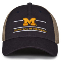 The Game University of Michigan Wolverines M Logo Split Bar Adjustable Cap