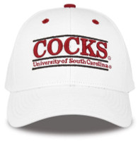 The Game University of South Carolina Gamecocks 'Cocks' Bar Adjustable Cap�White