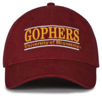 The Game University of Minnesota Golden Gophers Bar Design Adjustable Cap-Maroon