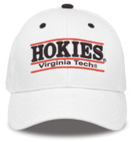 The Game Virginia Tech 'Hokies' Bar Adjustable Snapback Style Cap - White