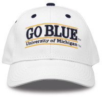 The Game University of Michigan Wolverines 'Go Blue' Bar Adjustable Cap - White