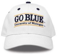 The Game University of Michigan Wolverines 'Go Blue' Bar Adjustable Cap � White