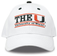 The Game U of M Canes 'The U' Bar Adjustable Cap - White