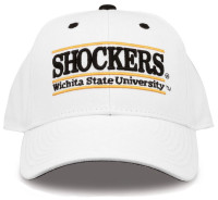 The Game Wichita State University Shockers Embroidered Bar Adjustable Cap -White