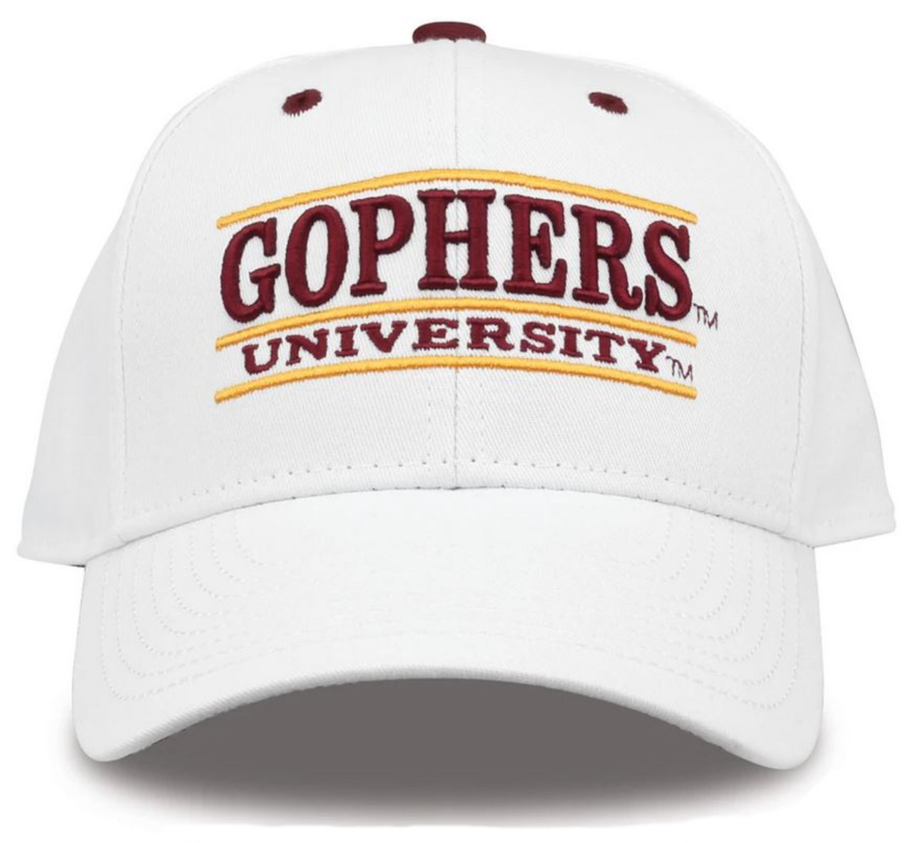 Adjustable White NCAA Minnesota Golden Gophers Unisex NCAA The Game bar Design Hat 
