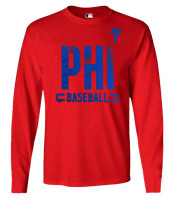 Fanatics Men's MLB Philadelphia Phillies Dash Abbreviation Long Sleeve T-Shirt