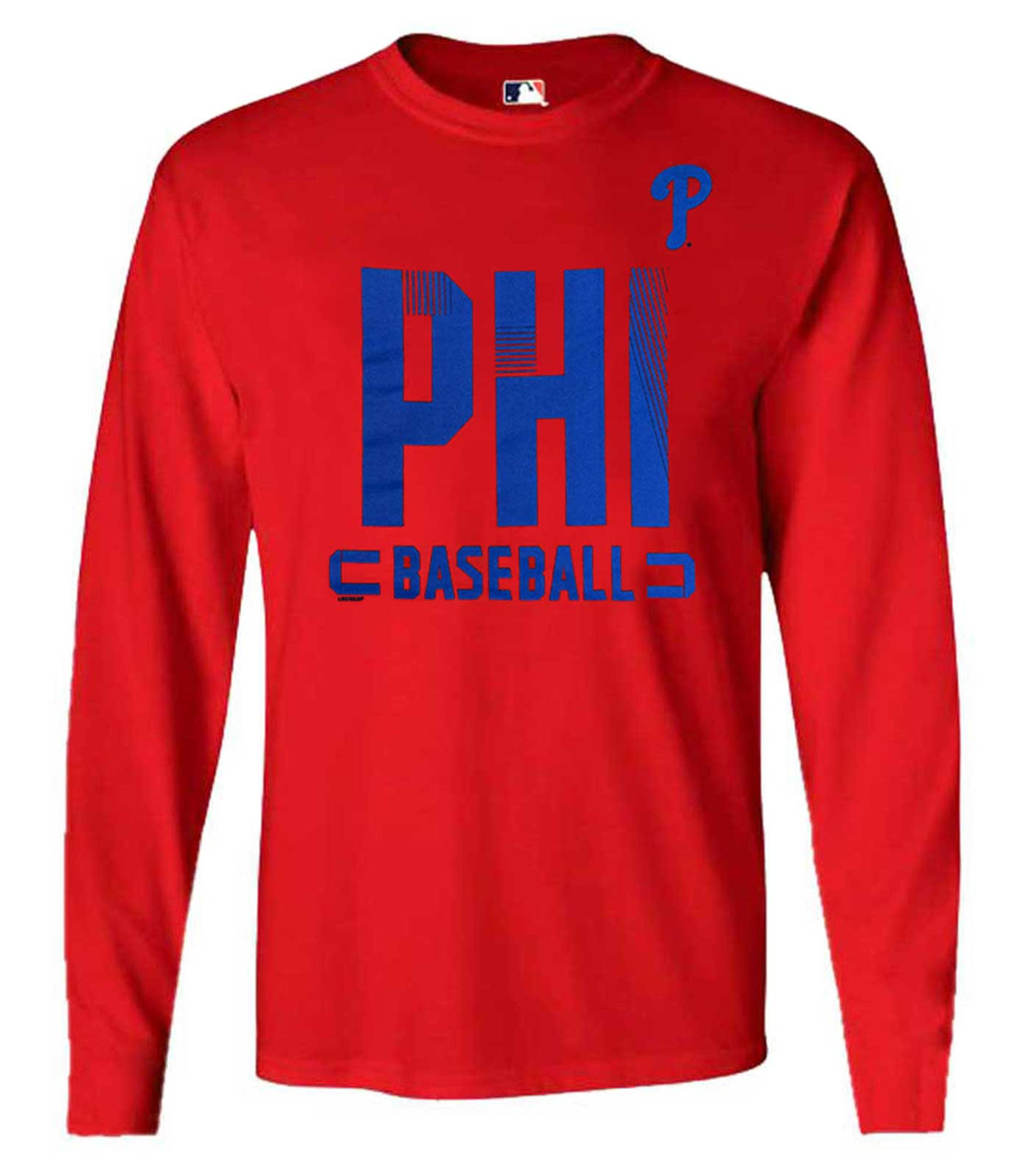 Fanatics Men's MLB Philadelphia Phillies Dash Abbreviation Long Sleeve