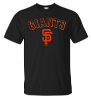 Fanatics Men's MLB San Francisco Giants Main Crew Short Sleeve T-Shirt � Black