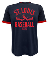 Fanatics Men's MLB St Louis Cardinals Defender Arc Short Sleeve T-Shirt � Blue