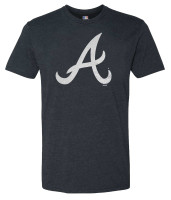 Fanatics Men's MLB Atlanta Braves Distressed Logo Short Sleeve Crew Neck T-Shirt