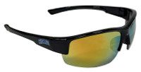 Optic Nerve Chicago Cubs Flyball Sunglasses - Black Frame & Mirrored Lenses