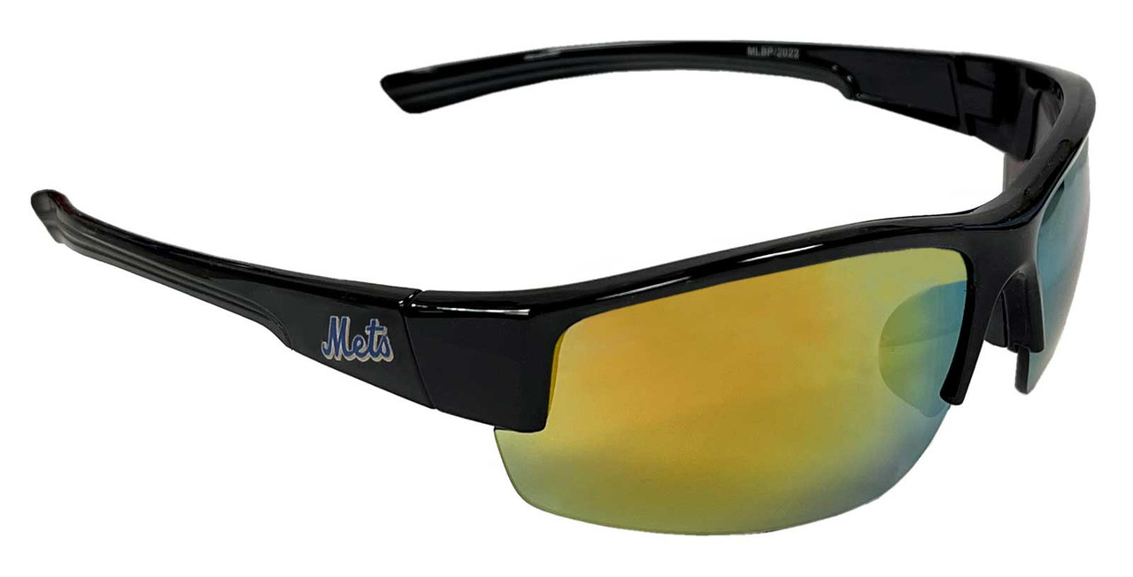 Optic Nerve New York Mets Flyball Sunglasses, Black/Orange Frame