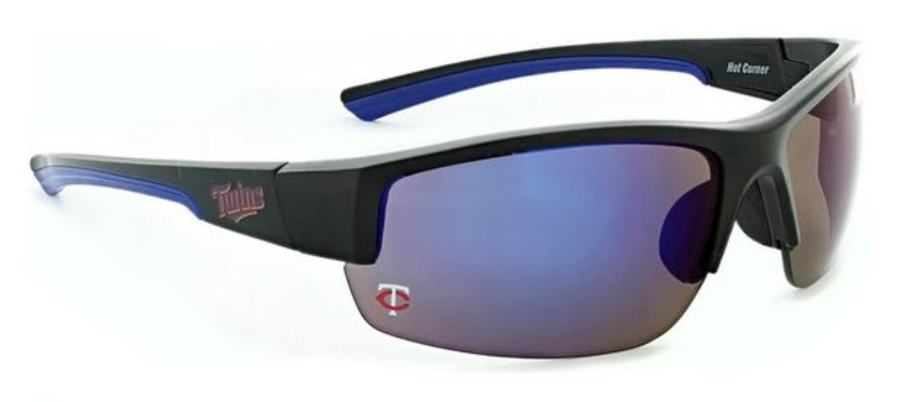 Optic Nerve Minnesota Twins Hot Corner Sunglasses, Black Frame