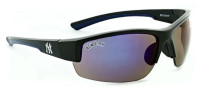 Optic Nerve New York Yankees Hot Corner Sunglasses - Blue Mirrored Lenses