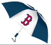 Storm Duds Boston Red Sox 48 inch Automatic Folding Umbrella - Navy/White