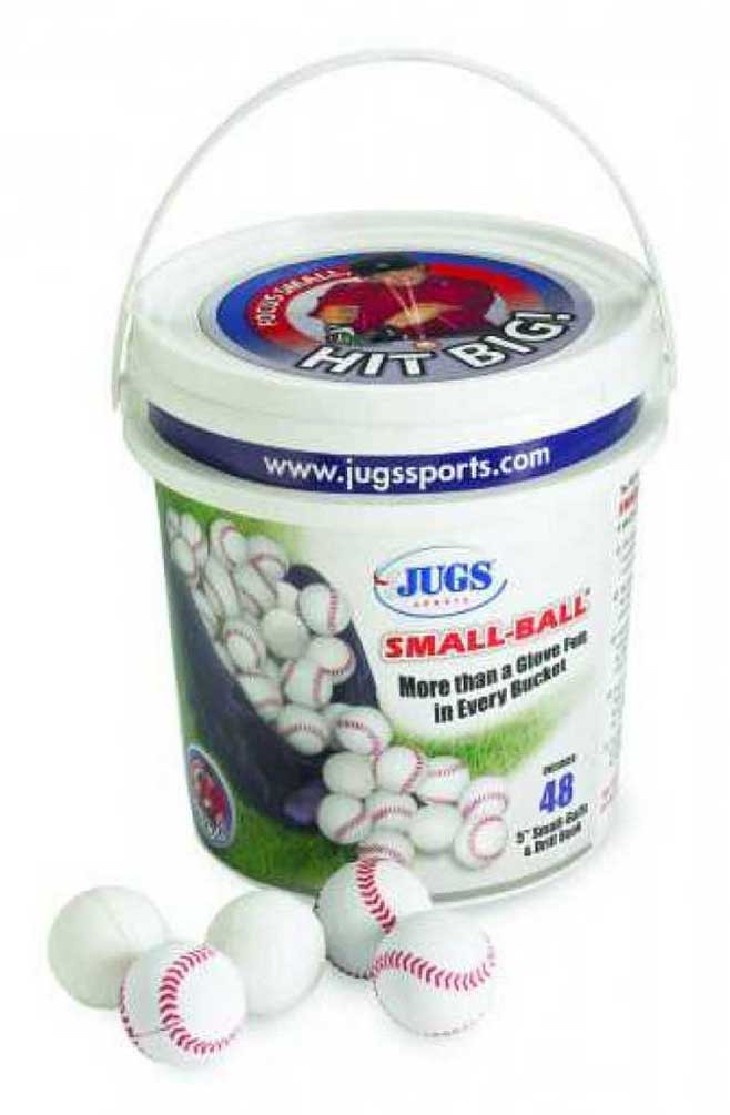 JUGS Small Balls 5" Bucket of 48 PolyurethaneFoam ball 0.5 oz. White