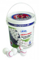 JUGS Small Balls 5" Bucket of 48 Polyurethane-Foam ball 0.5 oz. White. B5135