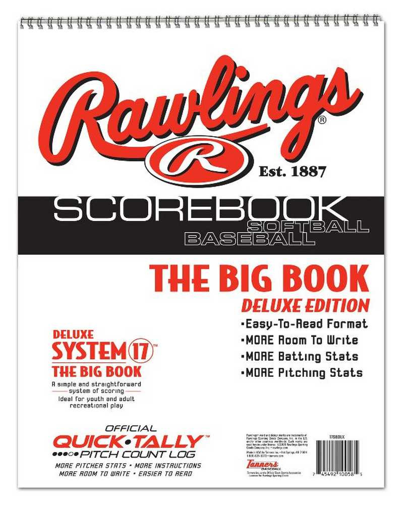 Rawlings Quck Tally System 17 Scorebook for Baseball/Softball Lot of 2 