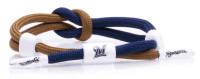 Rastaclat Baseball Milwaukee Brewers Outfield Knotted Bracelet - Navy & Gold