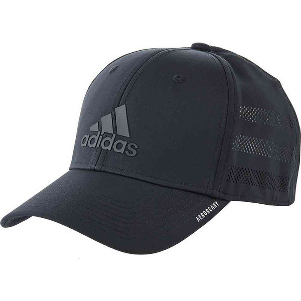 Adidas Gameday III Stretch Fit Structured 3Stripe Baseball Cap Black