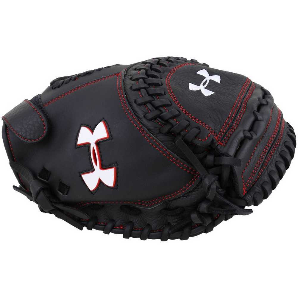 Under Armour Womens Framer Fast Pitch Catchers Mitt, Black/Red. UACMW