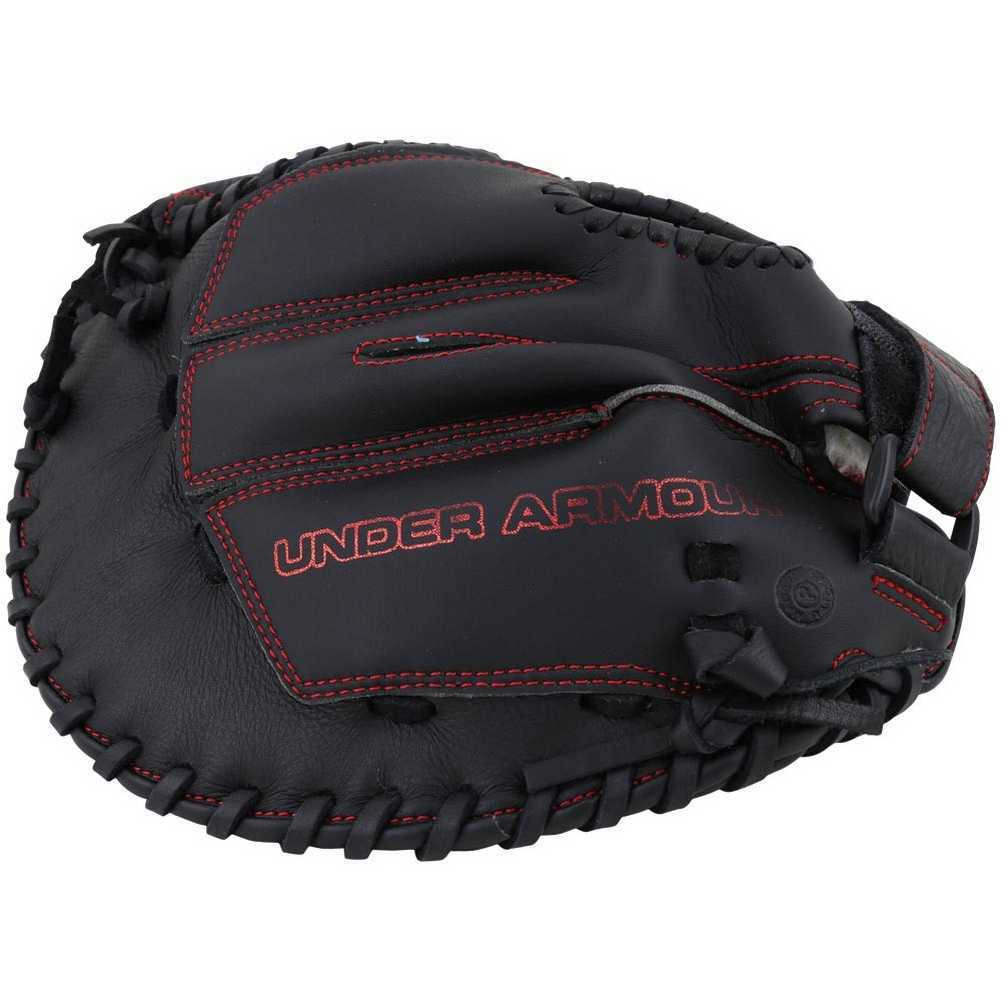 Under Armour Womens Framer Fast Pitch Catchers Mitt, Black/Red. UACMW