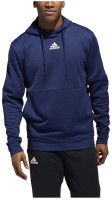 Adidas Men's Team Issue Training Pullover Hooded Sweatshirt � Navy Blue/White