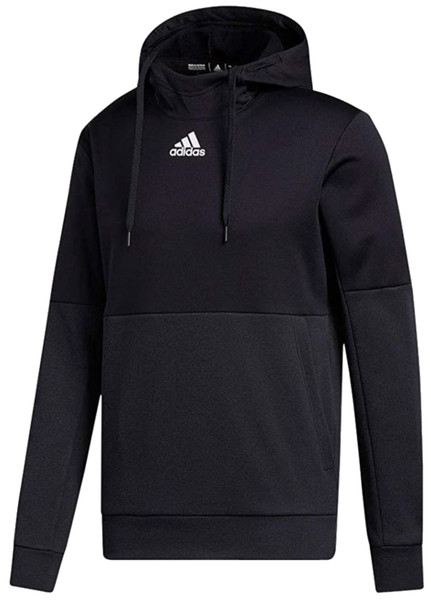 Adidas Men's Team Issue Training Pullover Hooded Sweatshirt � Black/White -  Sports Diamond