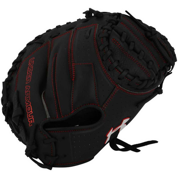 Under Armour ADULT Framer Series Catchers Baseball Glove, Black/Red