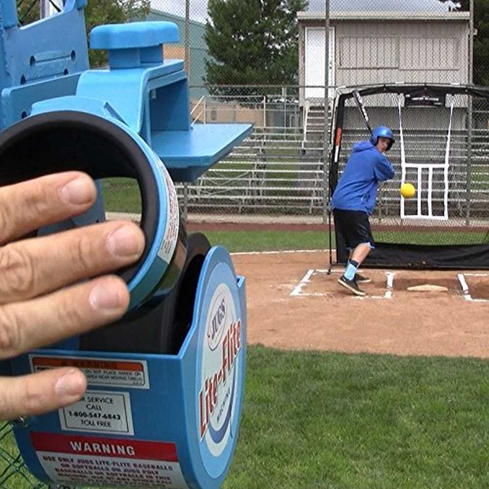 Jugs Lite Flite Portable Pitching Machine, Baseball Softball Blue